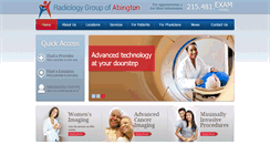 Desktop Screenshot of abingtonradiology.com